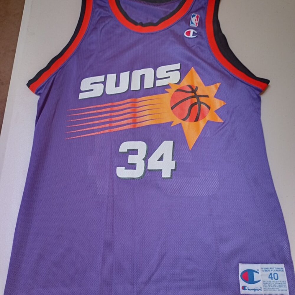 Champion Charles Barkley Phoenix Suns NBA Basketball Jersey Adult Medium 40